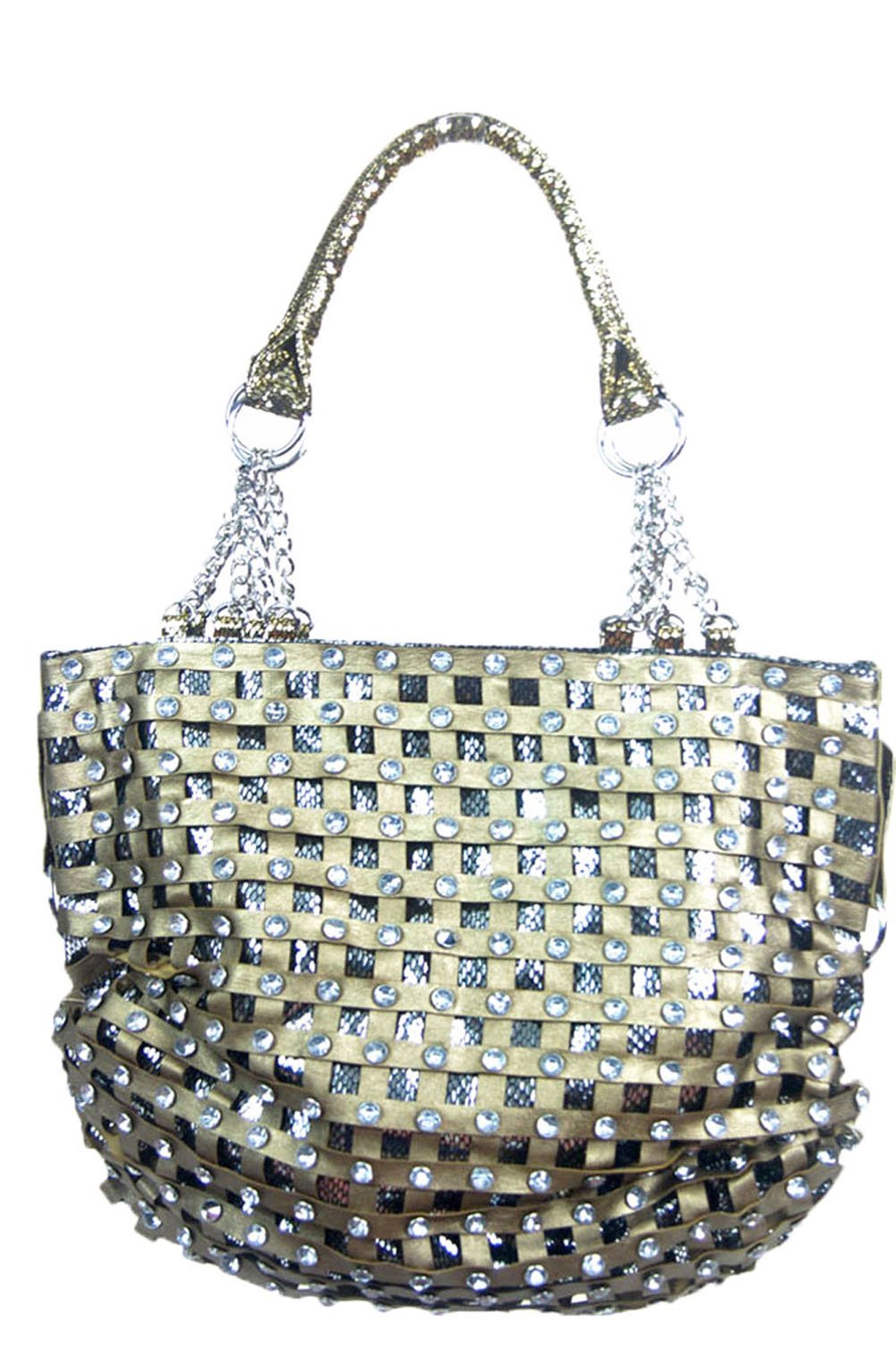 Zzfab Classic Net Bling Handbag