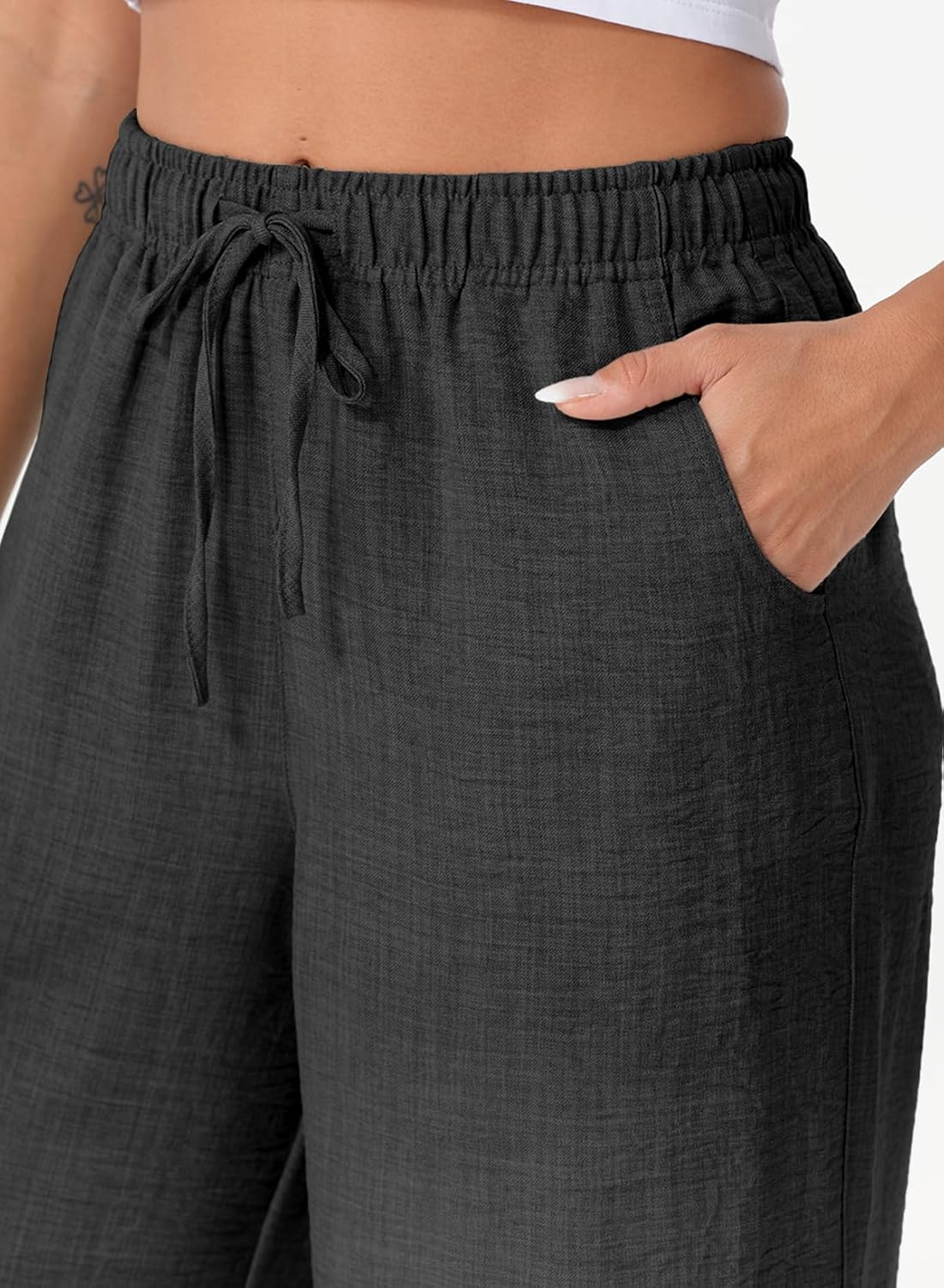 EVALESS Women's Baggy Wide Leg Palazzo Pants - Image 5