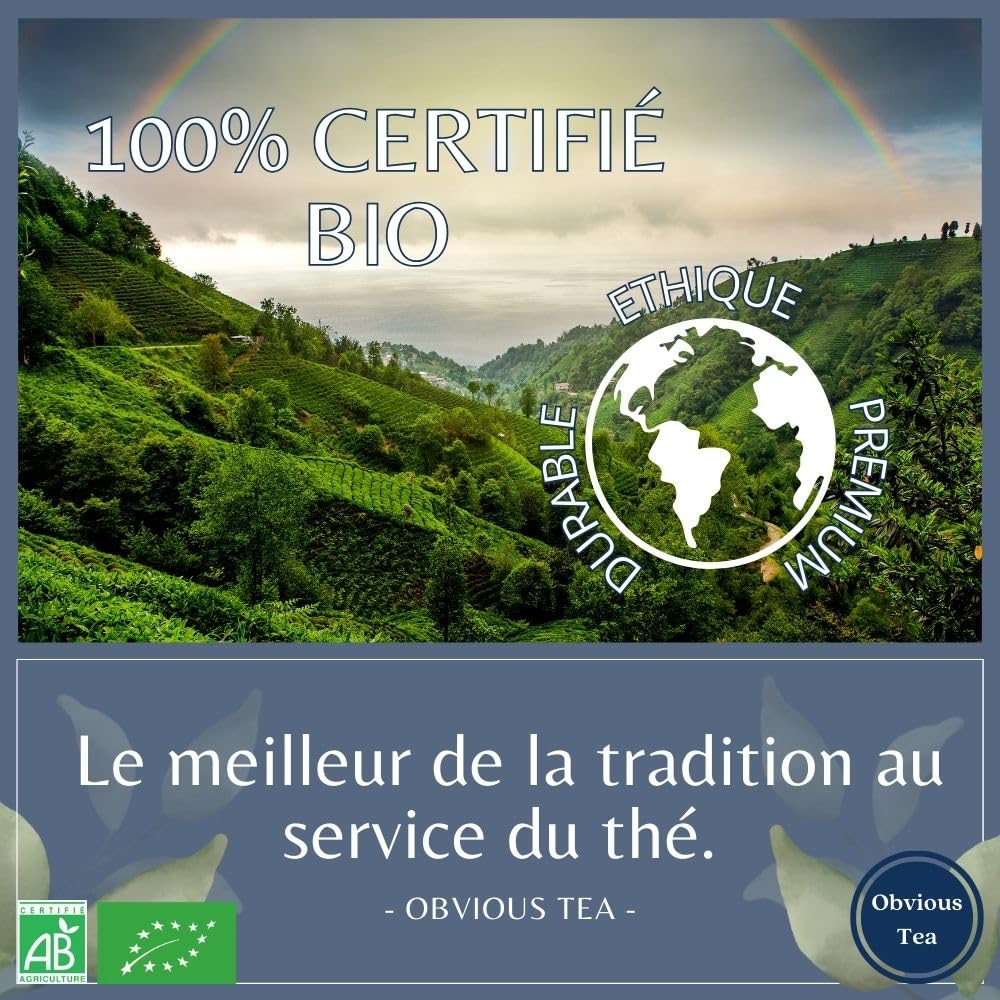 Thé Noir Assam GBOP Bio en Vrac - Thé Vegan d’Inde, 100% Naturel, Sans OGM - Agriculture Biologique - Sachet 1 kg (500 Tasses)