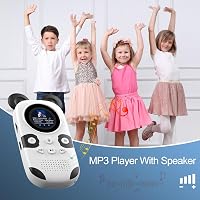 Player MP3 pentru copii ODEJOI 64 GB, Bluetooth 5.3, model panda, cu 18 melodii de somn și difuzor încorporat, radio FM, înregistrare vocală cu o singură atingere 6