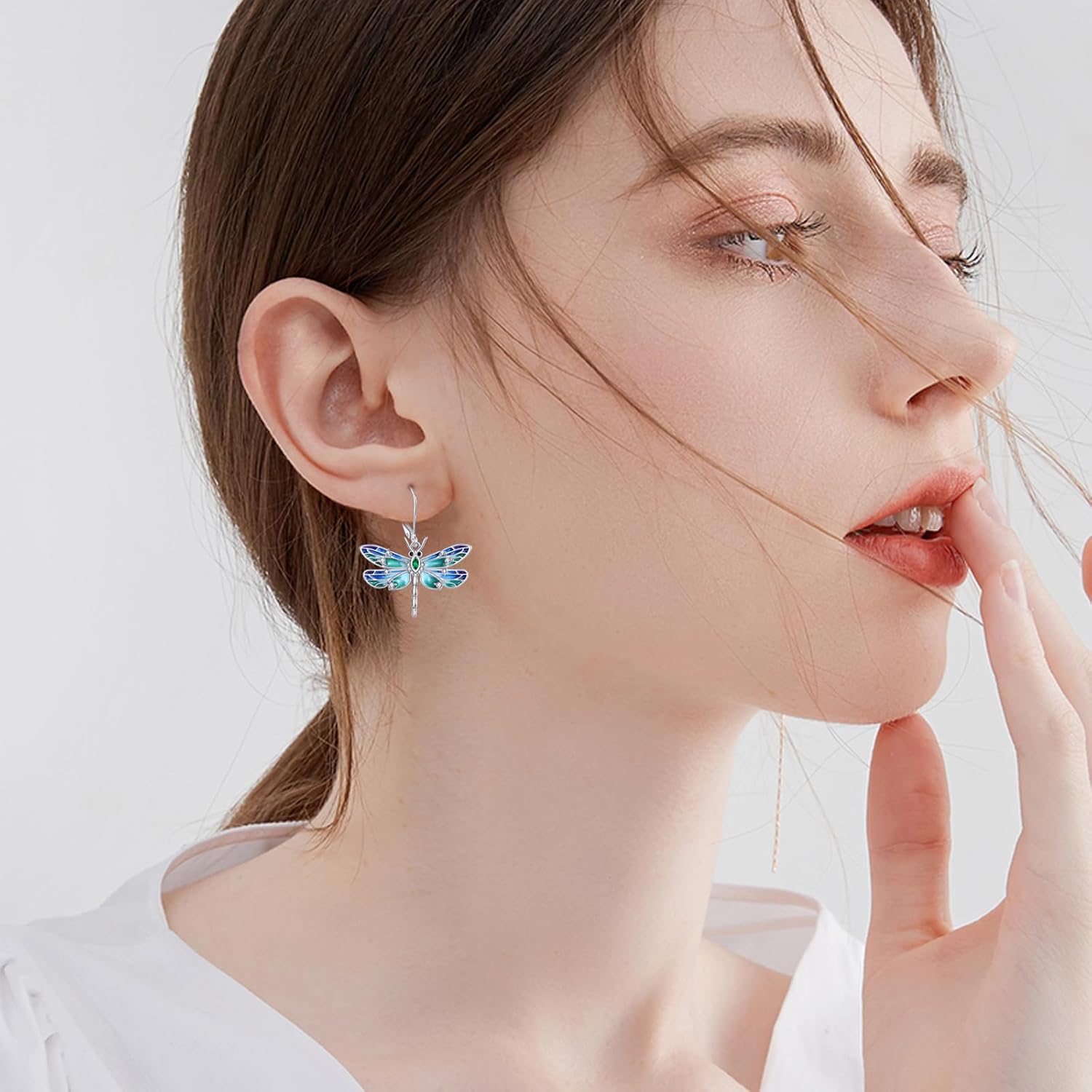 Animal Dangle Earrings for Women 925 Sterling Silver Cat/Dinosaur/Panda/Dragonfly Dangle Earrings Cute Animal Jewelry Gifts - Image 5