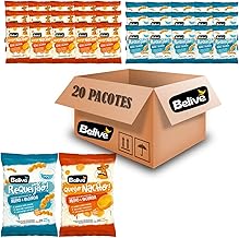 Kit Snacks BELIVE Queijo Nacho (15x) Requeijão (15x) 25g