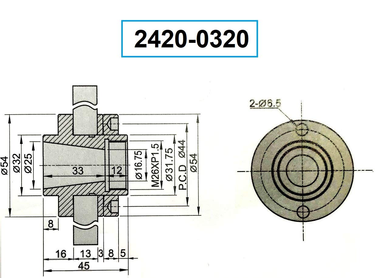 Bеѕt Dеаl Chеар 🛒 HHIP 2420-0320 F320 Grinding Wheel Adapter