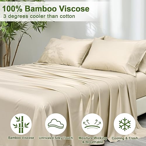 Miniatura 2 de PHF Bamboo_Sheets 6PC Linen K US