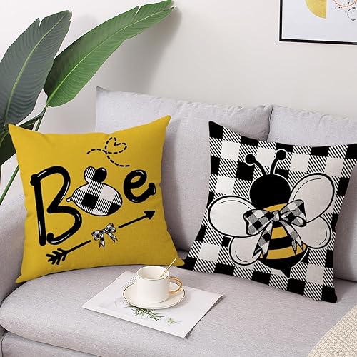 Miniatura 9 de Coeufuedy Juego de 4 fundas de almohada de Navidad rojas de 18 x 18 pulgadas, con copos de nieve, árboles de Navidad, ciervos, ciervos, ciervos,