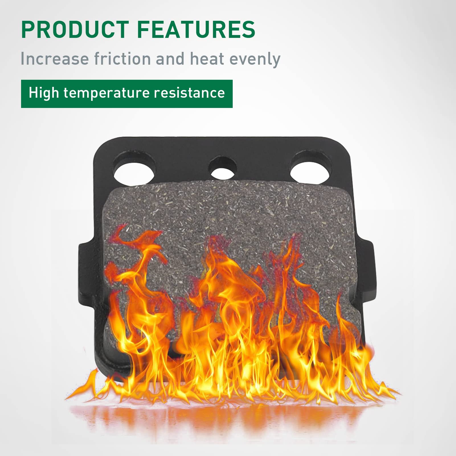 Plaquettes De Frein Cyleto Avant/arrière Pour Yamaha Blaster, Banshee, Wolverine - Lot Complet - 4