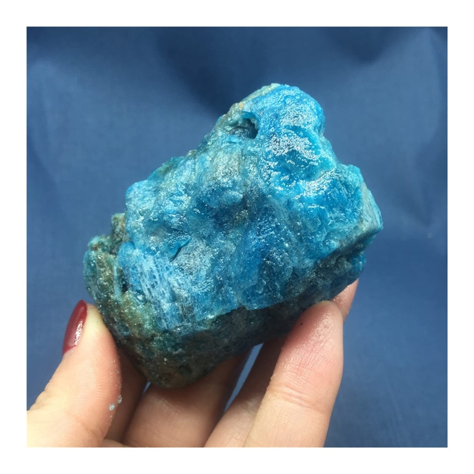 Edelsteine und Kristalle 1 Stück natürliche Rohe Blaue Rohsteine Kristallkies Mineralien Edelsteinprobe Steinmineralprobe (260_320 g)