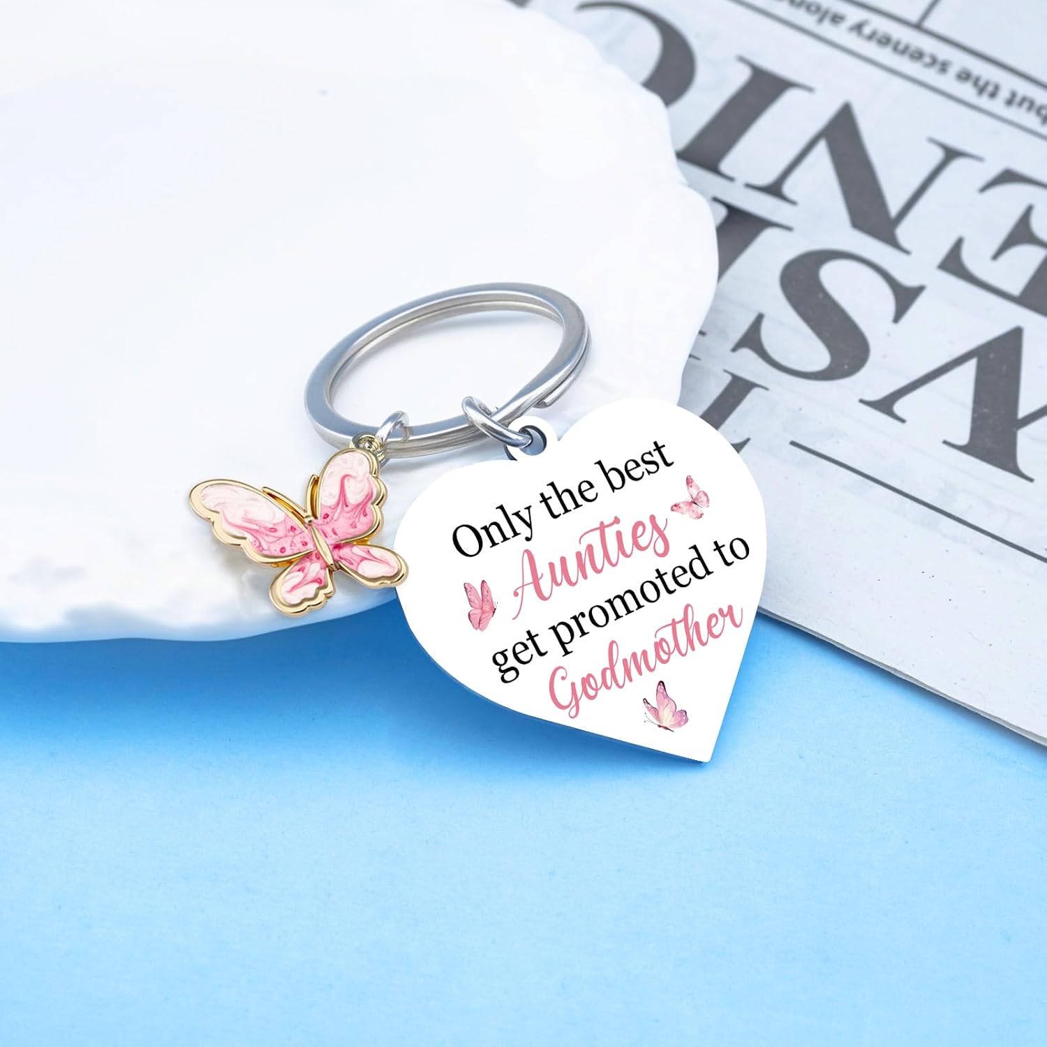 Godmother Proposal Gift Godmother Gift God Mother Keychain image 3