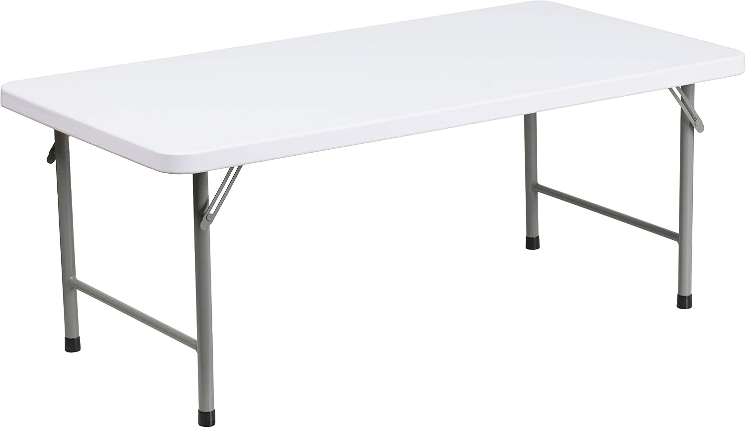 Flash Furniture 3.97-Foot Kid's Granite White Plastic Folding Table