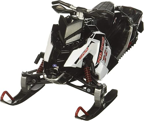 Miniatura 2 de NewRay Polaris 800 Switchback Pro-X - Modelo de moto de nieve (blanco) - escala 1:16, 7.5 pulgadas de largo, a partir de 8 años