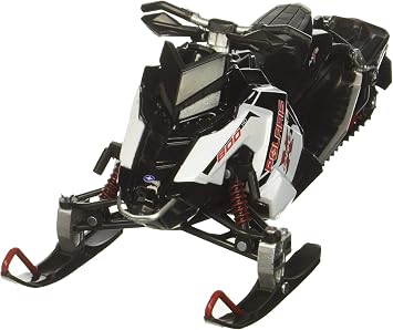 NewRay Polaris 800 Switchback Pro-X Snowmobile Model (White) - 1:16 Scale, 7.5 Inches Long, Ages 8+