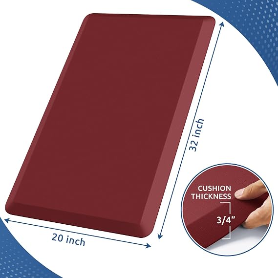 0.8 Thick Kitchen Mat Cushioned Anti Fatigue Rug Comfort Floor Mats
