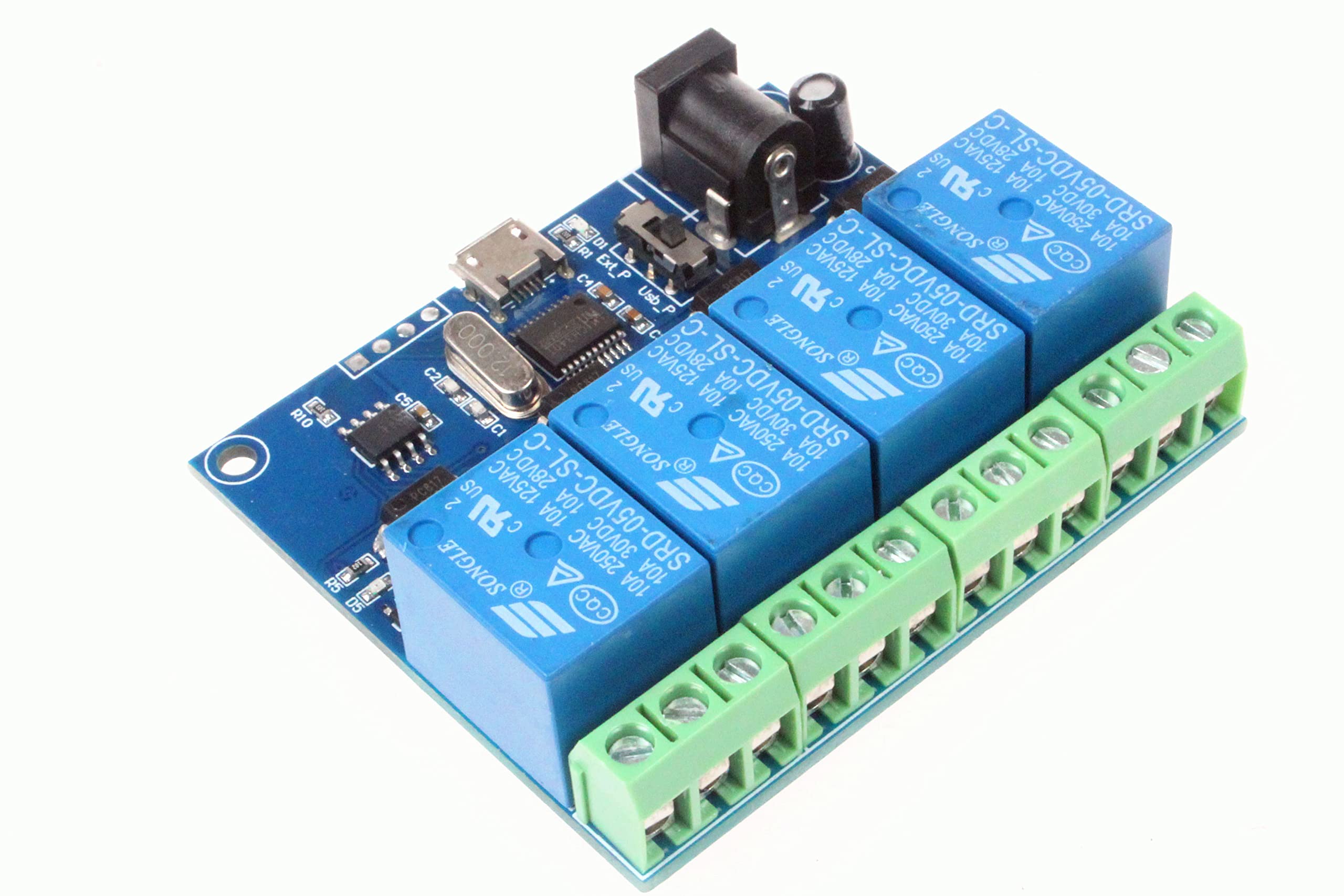 Snapklik.com : 4-Channel Micro USB Relay Module USB Smart Control ...