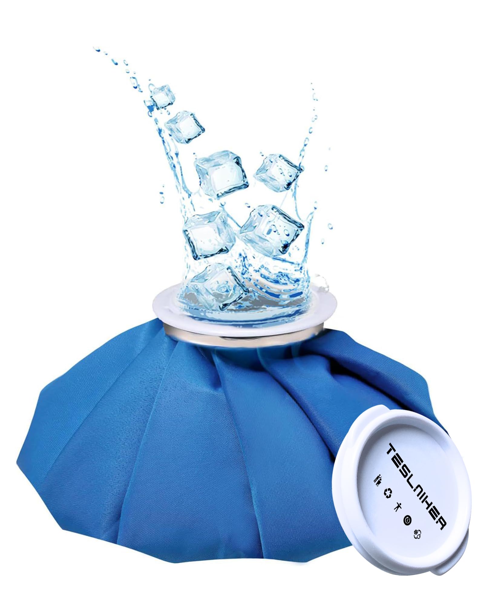 Bolsa de hielo reutilizable para lesiones, bolsa de hielo reutilizable, terapia caliente y fría, bolsa de agua caliente para aliviar el dolor, bolsas de hielo elásticas transpirables sin fugas, 9