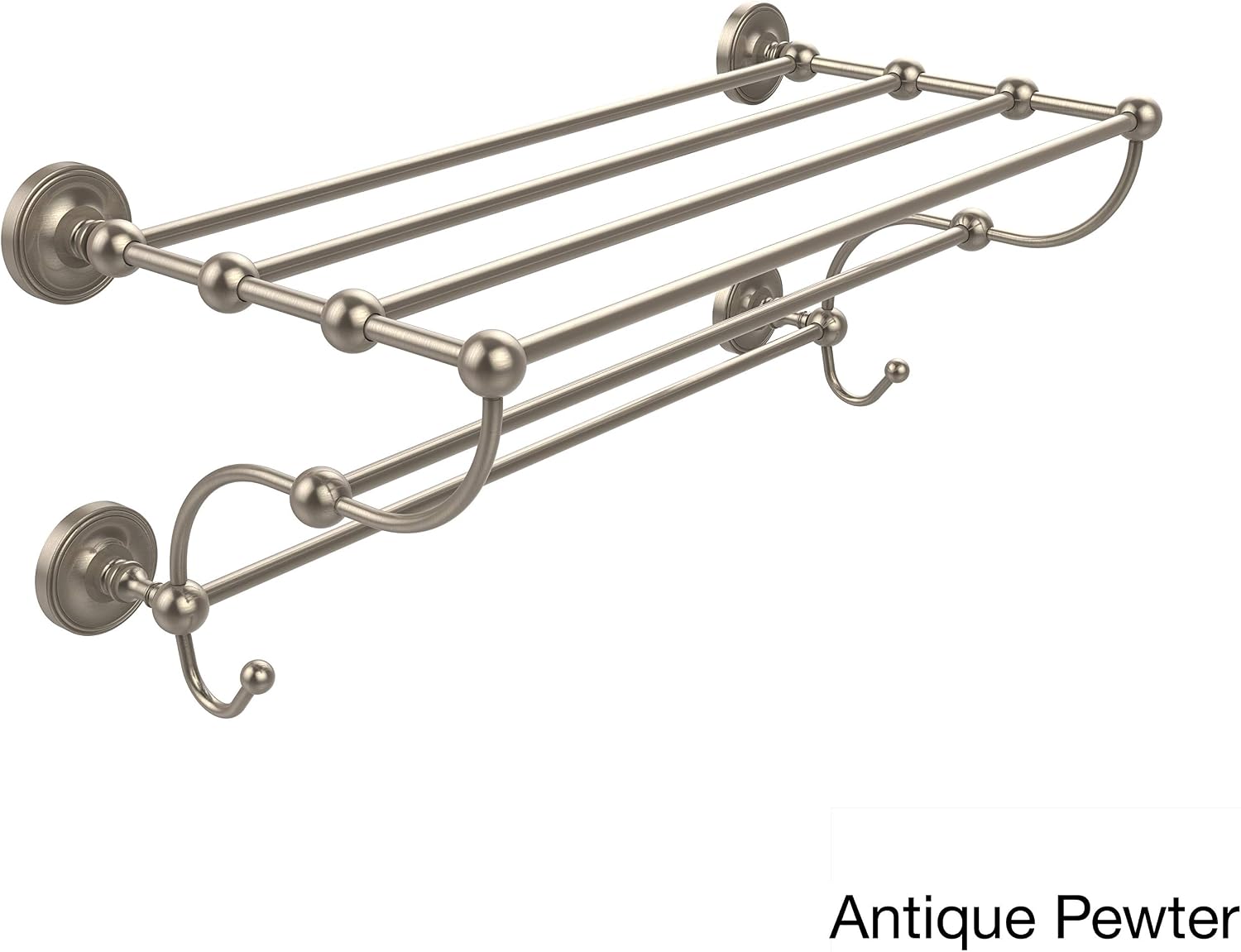 Allied Brass PR-HTL/36-5 Prestige Regal Collection 36 Inch Train Rack Towel Shelf, Antique Bronze