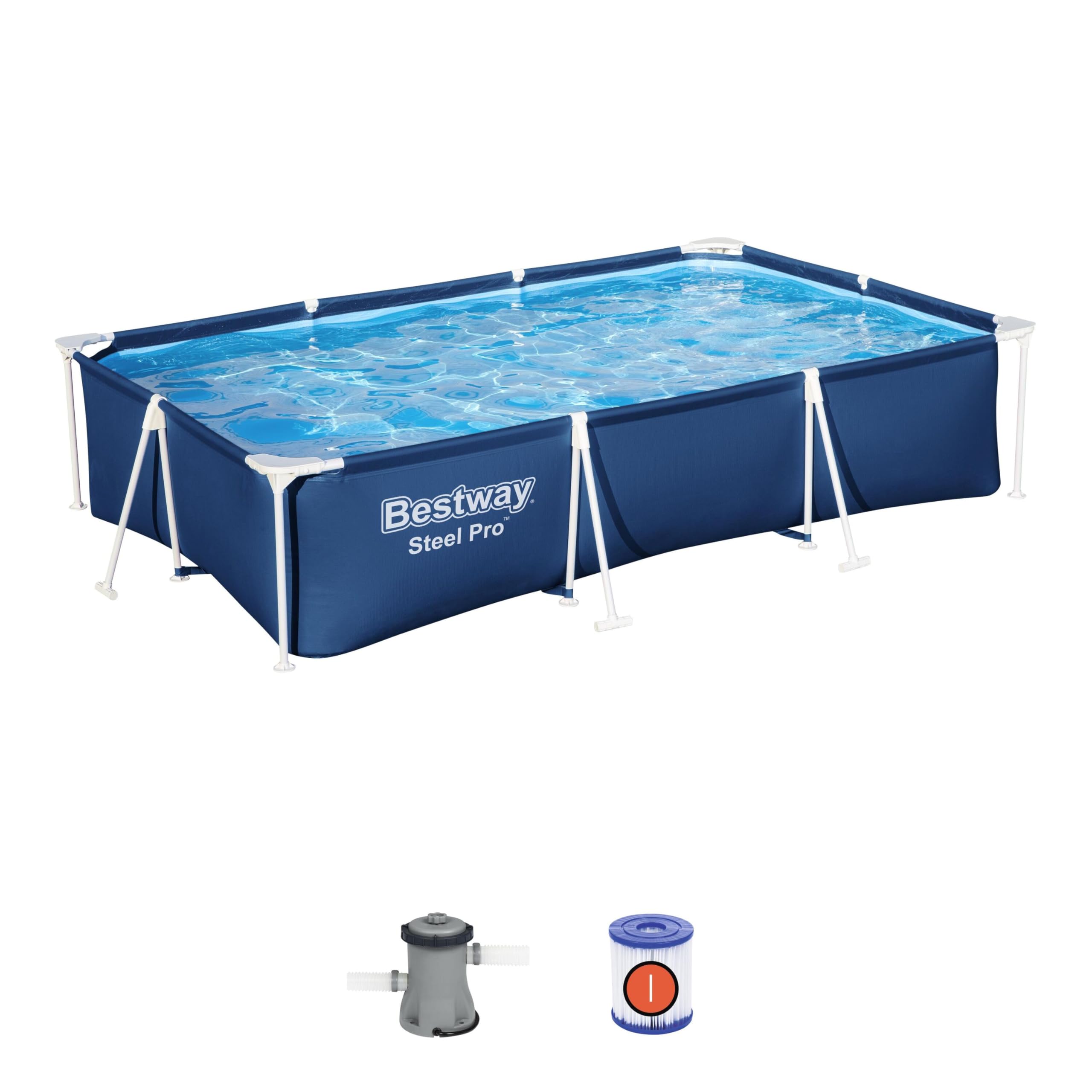 BESTWAY Piscina Desmontable Tubular Steel Pro 300x201x66 cm Azul