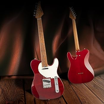 Amazon | EARTクラシックエレキギターメイプル指板、ステンレス