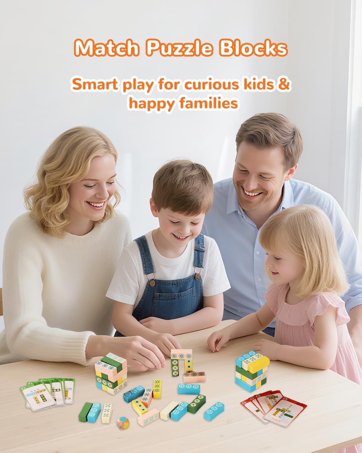 Wooden Stacking Tower Game for Kids & Adults – Educational Wooden Stacking Blocks Puzzle Game for Kids Ages 3+, Fast-Paced Family Fun for Party, Classroom & Kid Games - Image 4