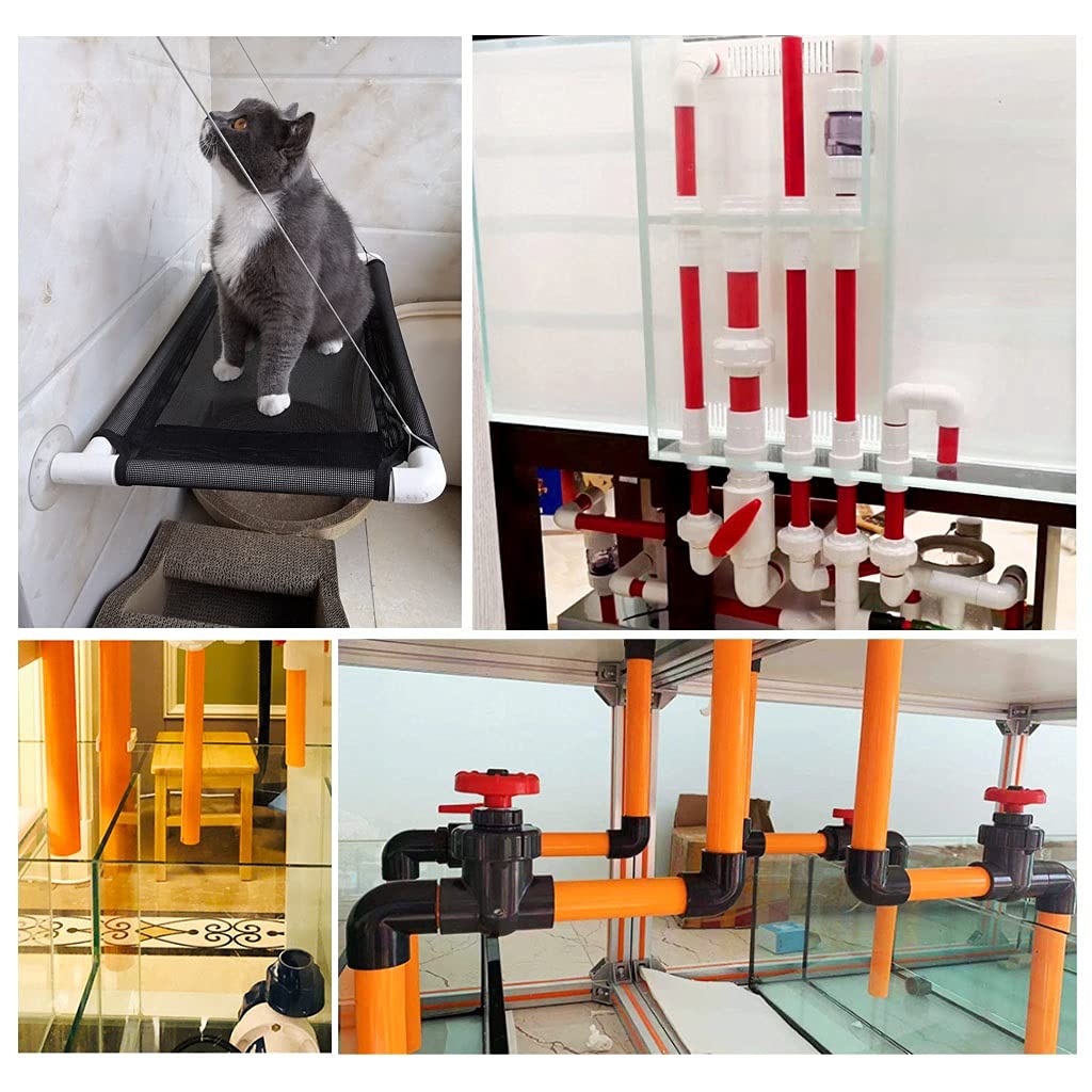 JIEYUZYUO 2er Set PVC-Wasserrohre - 50 Cm Starre Schläuche Für Gartenbewässerung & Aquarium