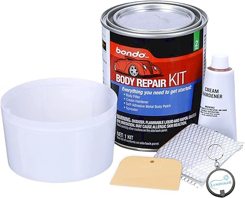 Lumintrail Kit de reparación de carrocería de automóvil, reparación y restauración rápida y fácil de tu vehículo, relleno de 12.6 onzas y