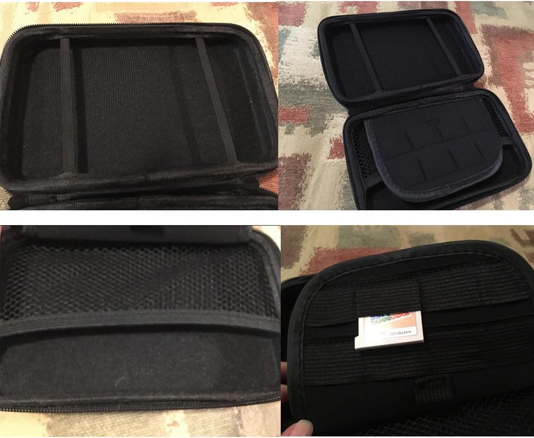 Replacement 3dsxl Case 3ds Case with 8 Game Holders,Hard Protective Carrying Case for Nintendo New 3DS XL,New 3DS, 3DS XL,(Pink) (NOT for Nintendo Switch and Nintendo 2DS)