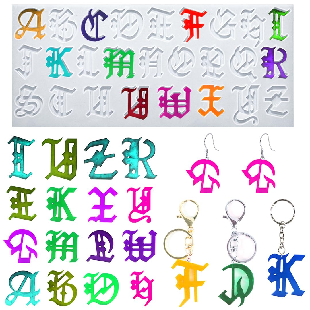 Amazon.co.jp: ゴシック体 ローマ字 26文字 シリコンモールド