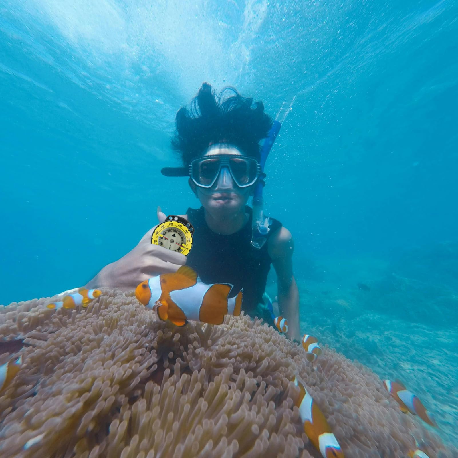 Scuba Diving Leuchtender Wasserdichter Mit Elastischem Band Für Präzise Navigation Beim Tauchen Camping Und Outdoor-aktivitäten