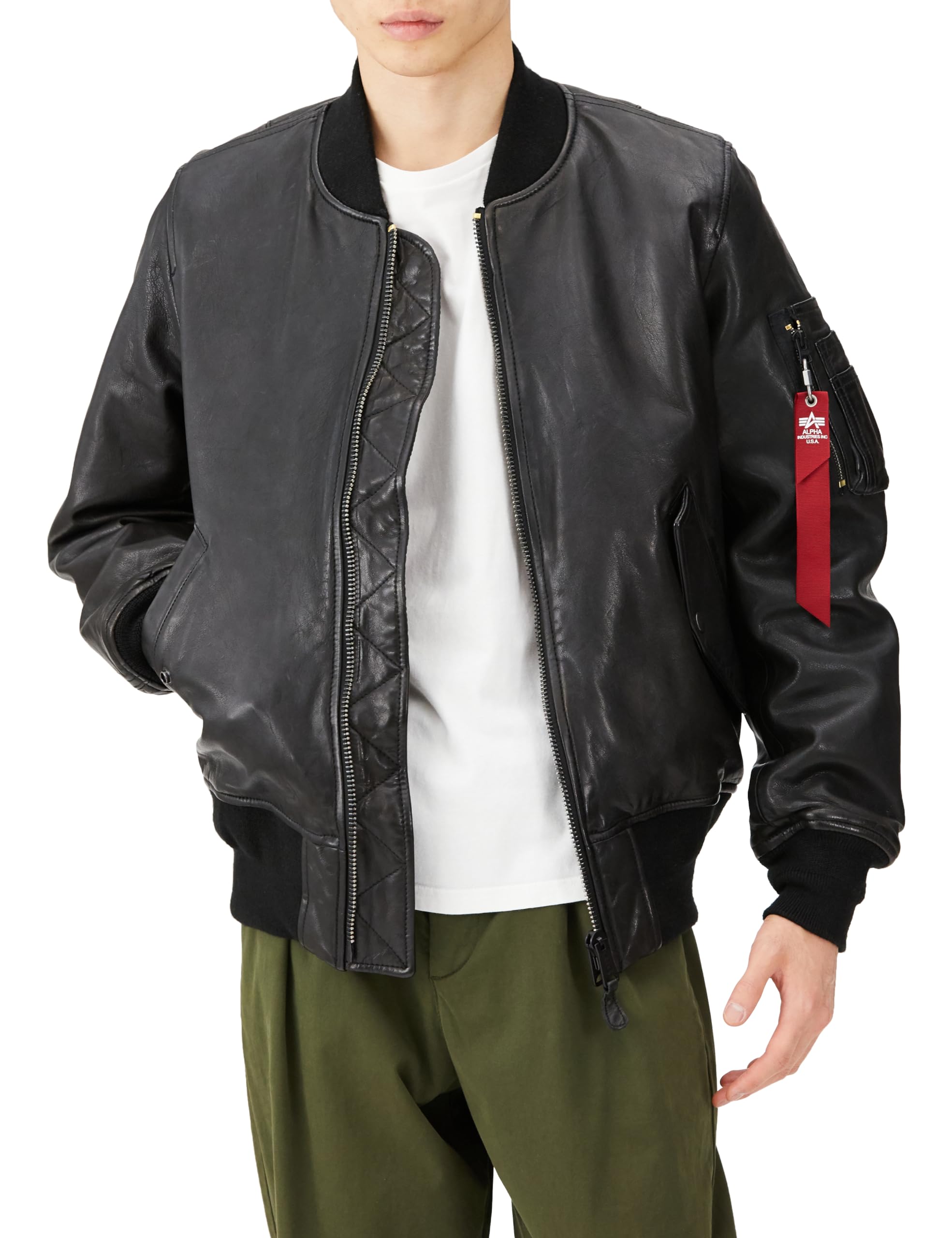 ALPHA MA-1フライトジャケット XXL ダークブラウン B-15C 楽天市場