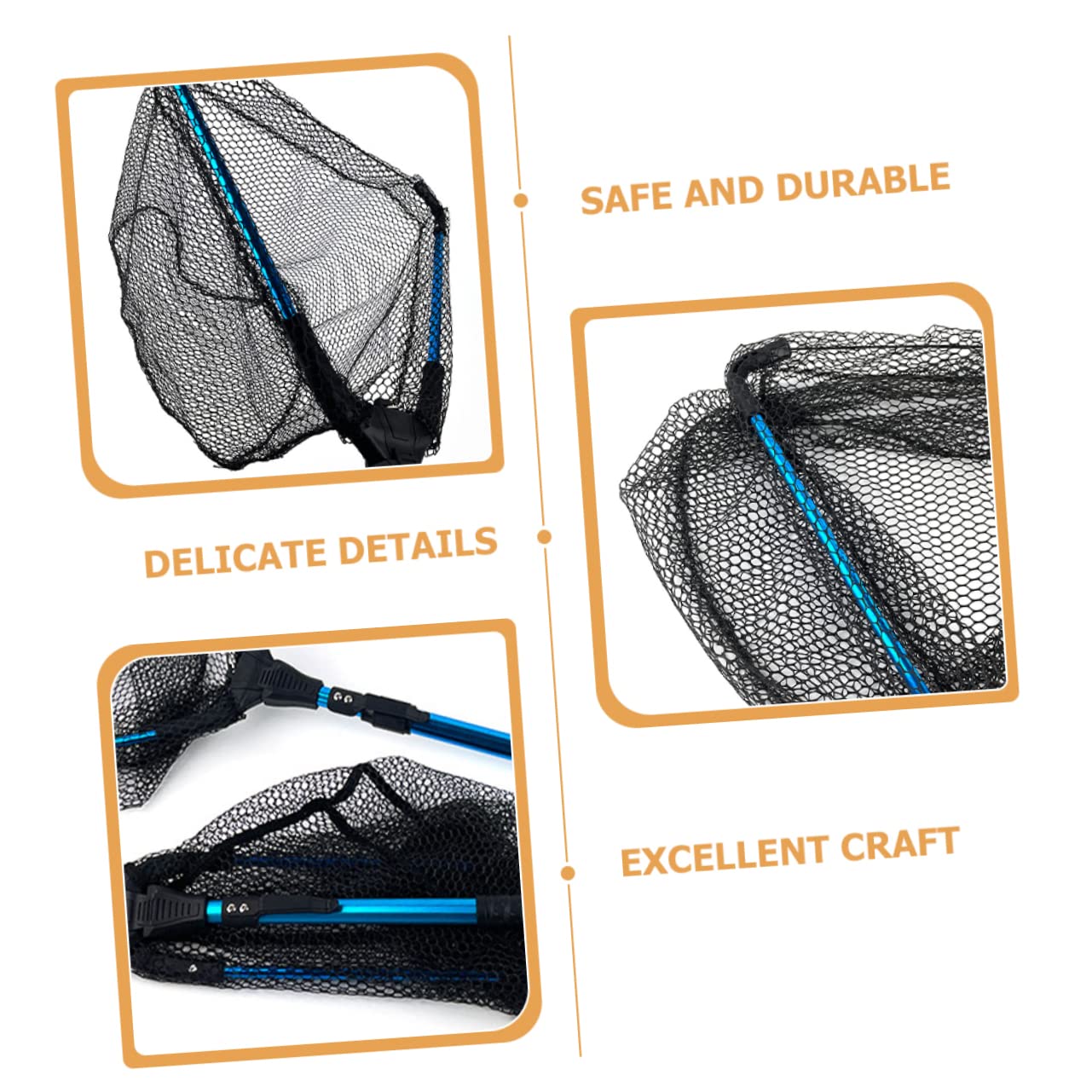 Pesca Telescópica Plegable de Aluminio para de Peces Herramienta de Pesca Portátil para Mar y