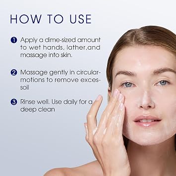Gentle Facial Cleanser, Hydrating Face Wash with Hyaluronic Acid & Trehalose, Removes Makeup for Women & Men, Daily Face Cleanser for Sensitive, Dry & Olio Skin (100ml/3.38 fl.oz.)
