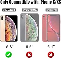 Vista 2 de Beasyjoy para iPhone X iPhone 10 Funda de Metal de Servicio Pesado Cubierta de Aluminio Impermeable con Protector de Pantalla de Cuerpo Completo A