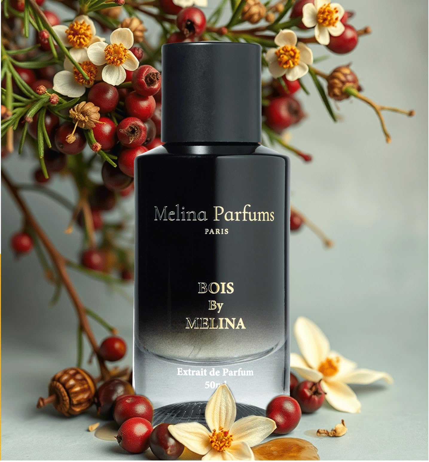 Extrait De Parfum Melina 'Rose Sauvage' Pour Femme - Flacon 2ml - Neuf Fabriqué En France