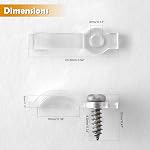 Griver 100 Pack Strip Light Mounting BracketsFixing ClipsOne-Side Fixing100 Screws Included (Ideal for 10mm Wide Waterproof Strip Lights)