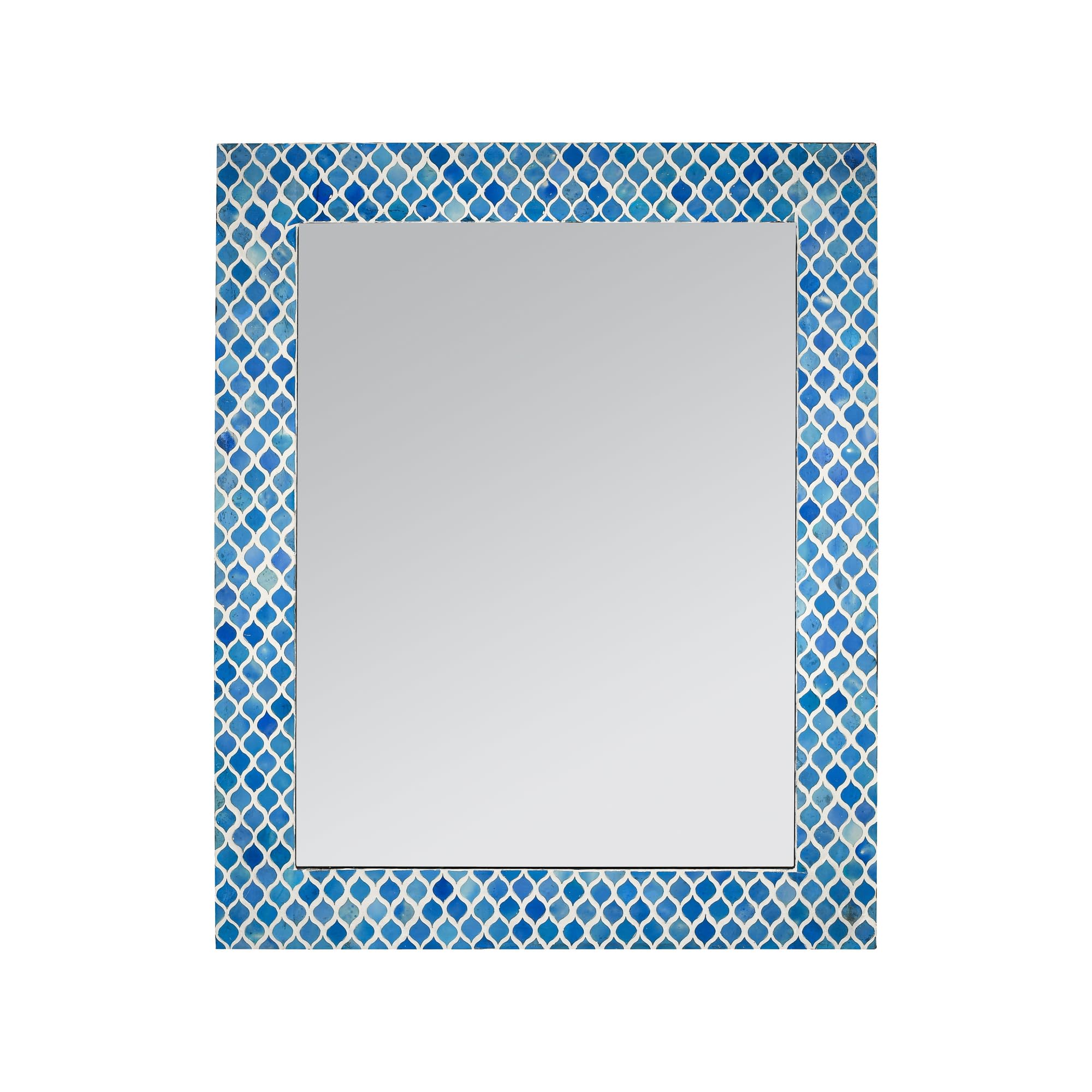 DecorShore Rectangular Mosaic Wall Mirror - 24 x 30 Inch Decorative Wall Mirror for Living Room and Bathroom, Accent Mirror, Stylish Decorative Mirror