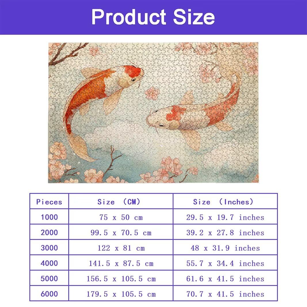 Puzzle 1000 Pezzi Arte per Adulti e Ragazzi, Puzzle Fiori in Legno per Adulti, Puzzles 1000 Pezzi Paesaggi Impegnativo per Tutta la Famiglia, Puzzles con Scatola per Decorazioni Casa, Regalo, -6941