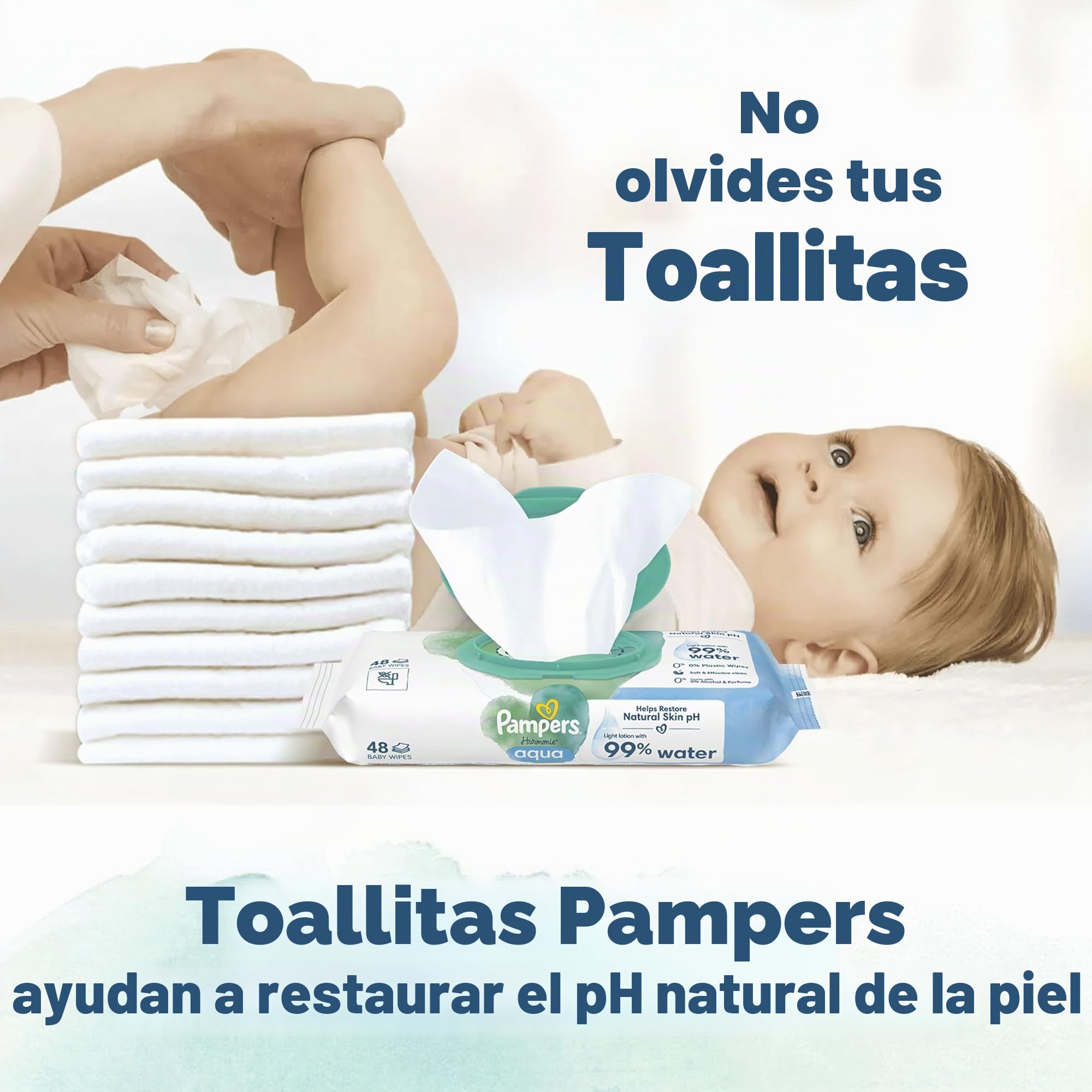 Pampers Pañales para bebé tamaño 4 (9-14 kg) armonía, caja mensual, protección suave de la piel e ingredientes a base de plantas, 174 unidades