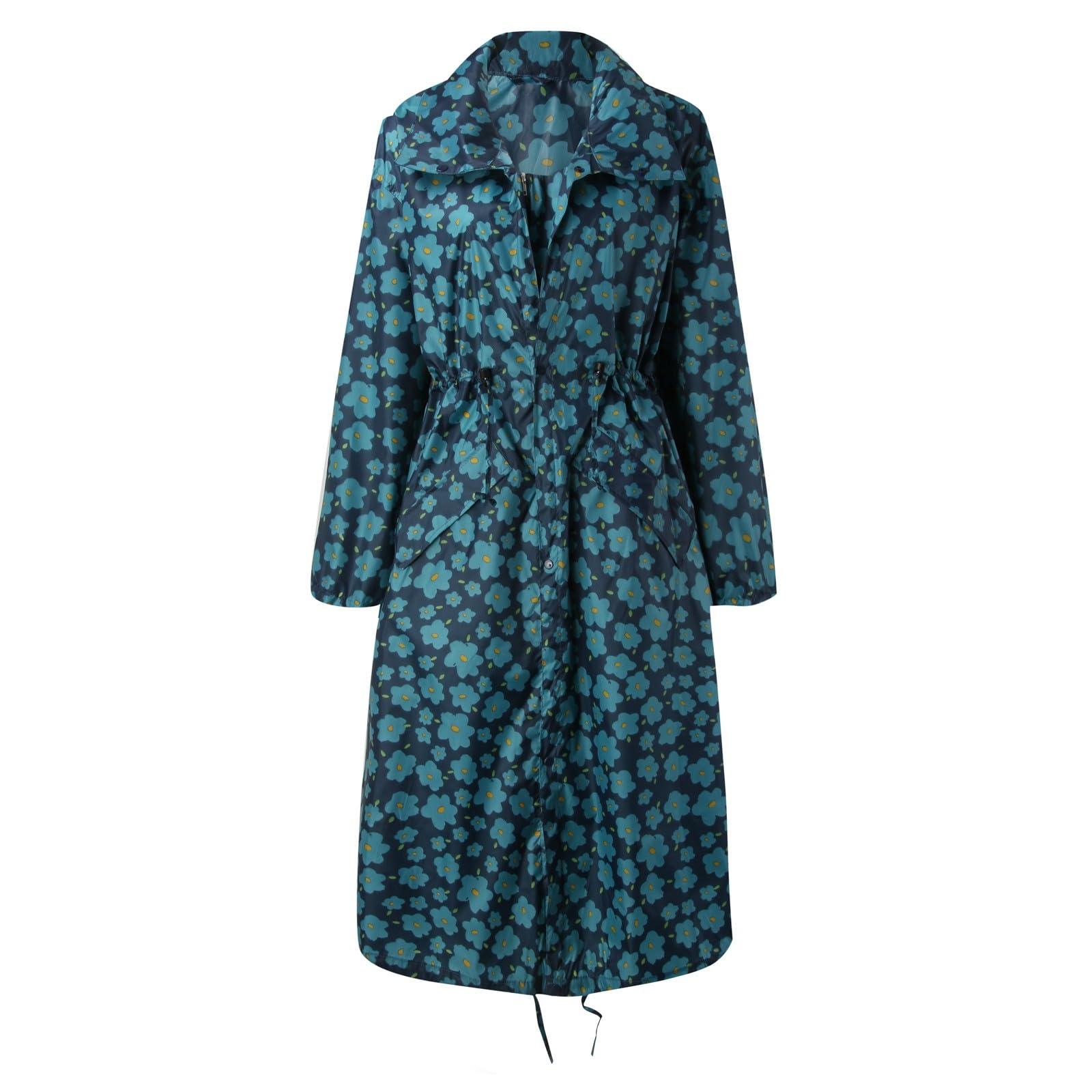 Genérico Chubasquero Mujer Running,Corsé Extendido OtoñO/Invierno Cortavientos Moda Coreana para Personalizado 1 Pieza Impermeable Pareja Impermeable Masculino Y Femenino