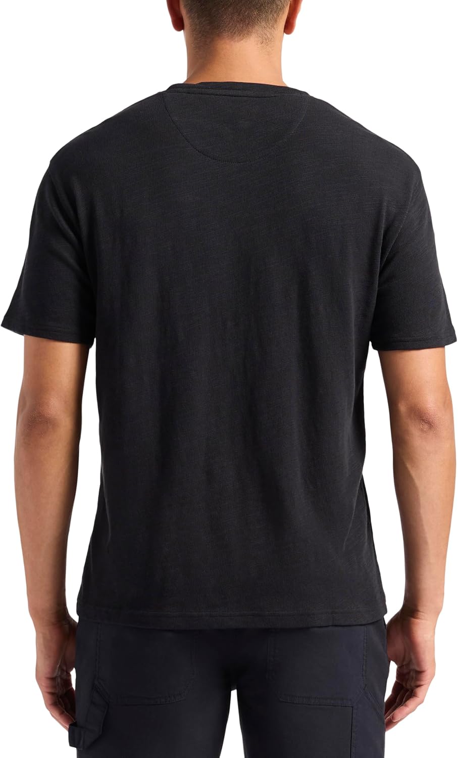 Buffalo David Bitton Men's Short Sleeve Slub Pocket Tee Regular Fit