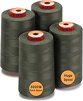 Vista 18 de New brothread - 30 opciones - 2 conos grandes de 5500Y (5000M) cada uno de hilo de poliéster hilado multiusos 40S/2 (Tex27) para serger, overlock