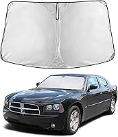 Vista 367 de EcoNour Parasol para parabrisas de camiones con bolsillo de almacenamiento Parasol reflectante de material 240T para protección contra rayos UV