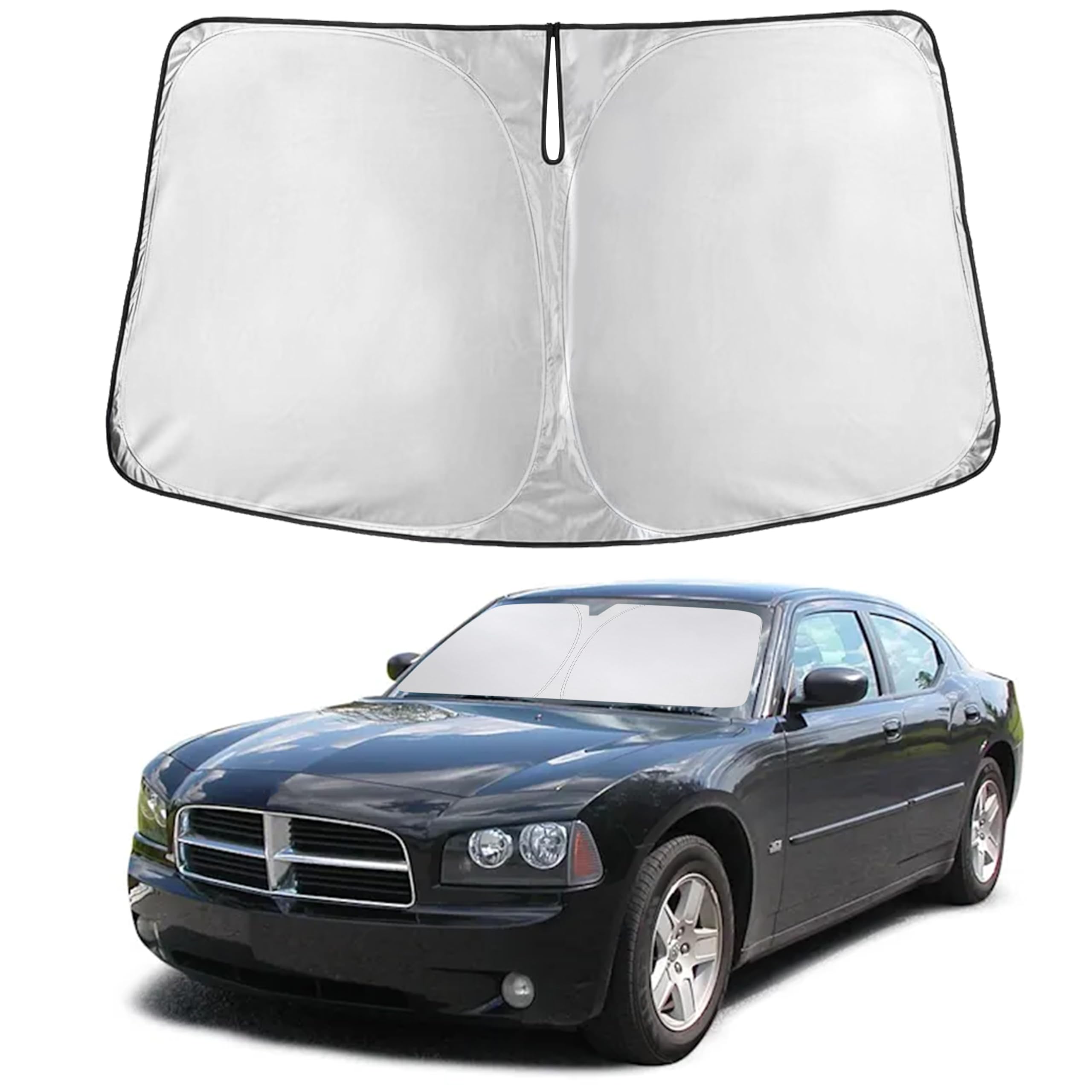 EcoNour Windshield Sunshade Compatible for Dodge Charger 2006-2009 2010
