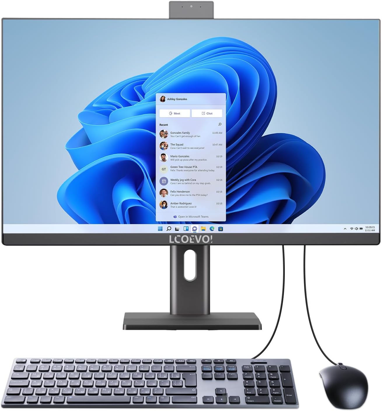 All-in-one Desktop Computer PC, I7-7700HQ Quad Core 16G RAM 512G SSD ROM, Liftable Arm Rotatable Monitor WiFi Bluetooth Connection PC Desktop for Home Study Office