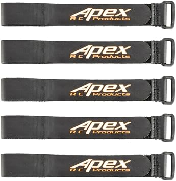 5 Pack 20mm x 300mm HD Non-Slip Battery Straps 3031A