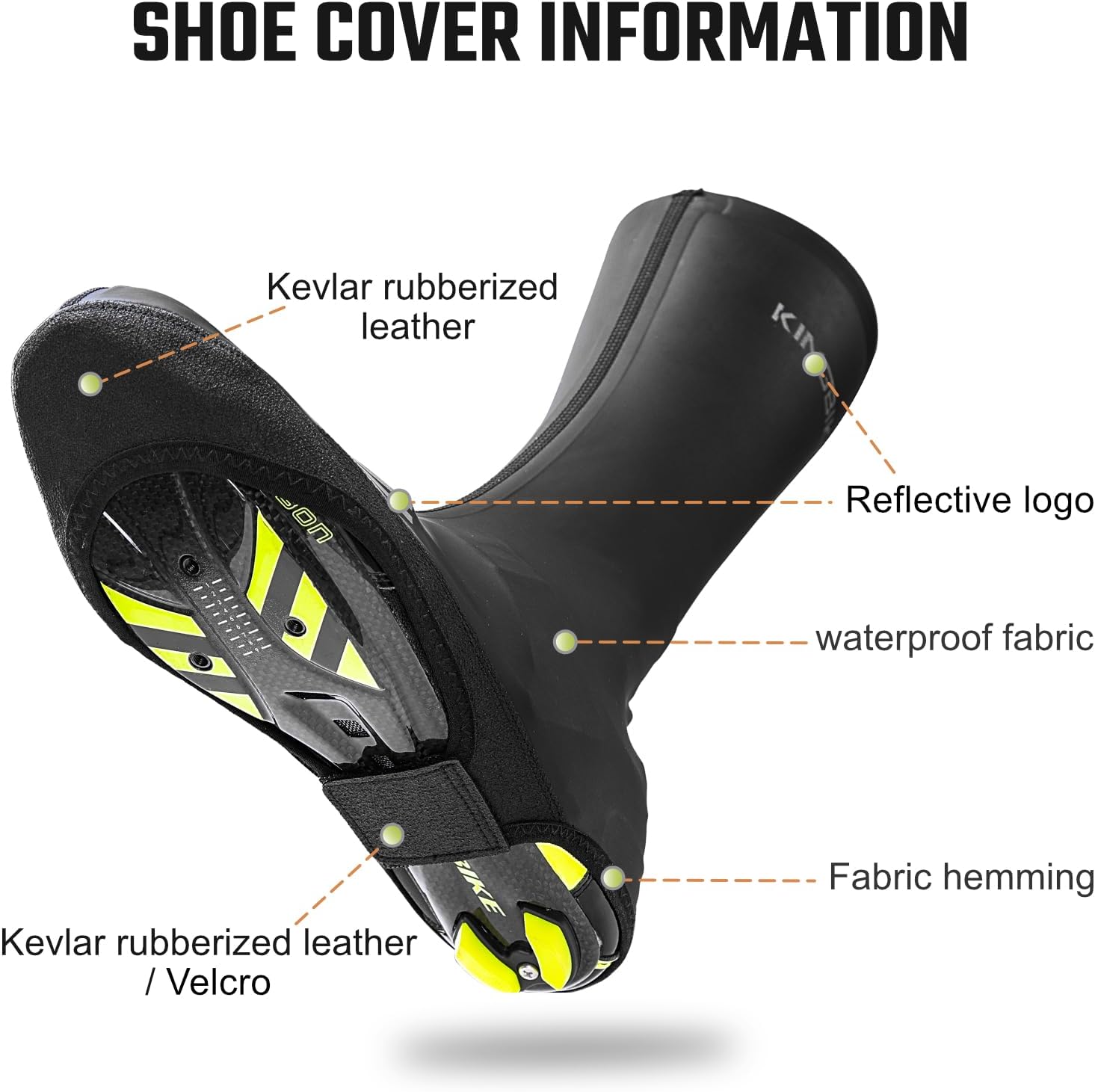 KINGBIKE Cycling Shoe Covers Overshoes Mountain/Road Water Repellent Windproof for Lock Shoes Protection Men Women - Image 7