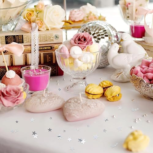 Miniatura 5 de WenmthG 3.52 oz  100 g de confeti de estrella plateada, confeti de mesa de estrella, estrella con purpurina centelleante, purpurina de confeti,