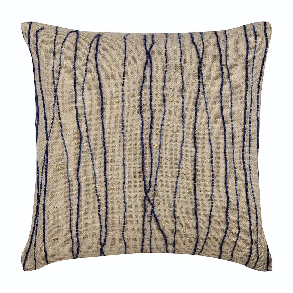 The HomeCentric Blue Decorative Cushion Cover, Ocean Waves Beach and Ocean Theme Cushions Cover, 50x50 cm (20x20 inch) Throw Cushions Cover Contemporary, Burlap Cushion Covers - Sea King โ image 1