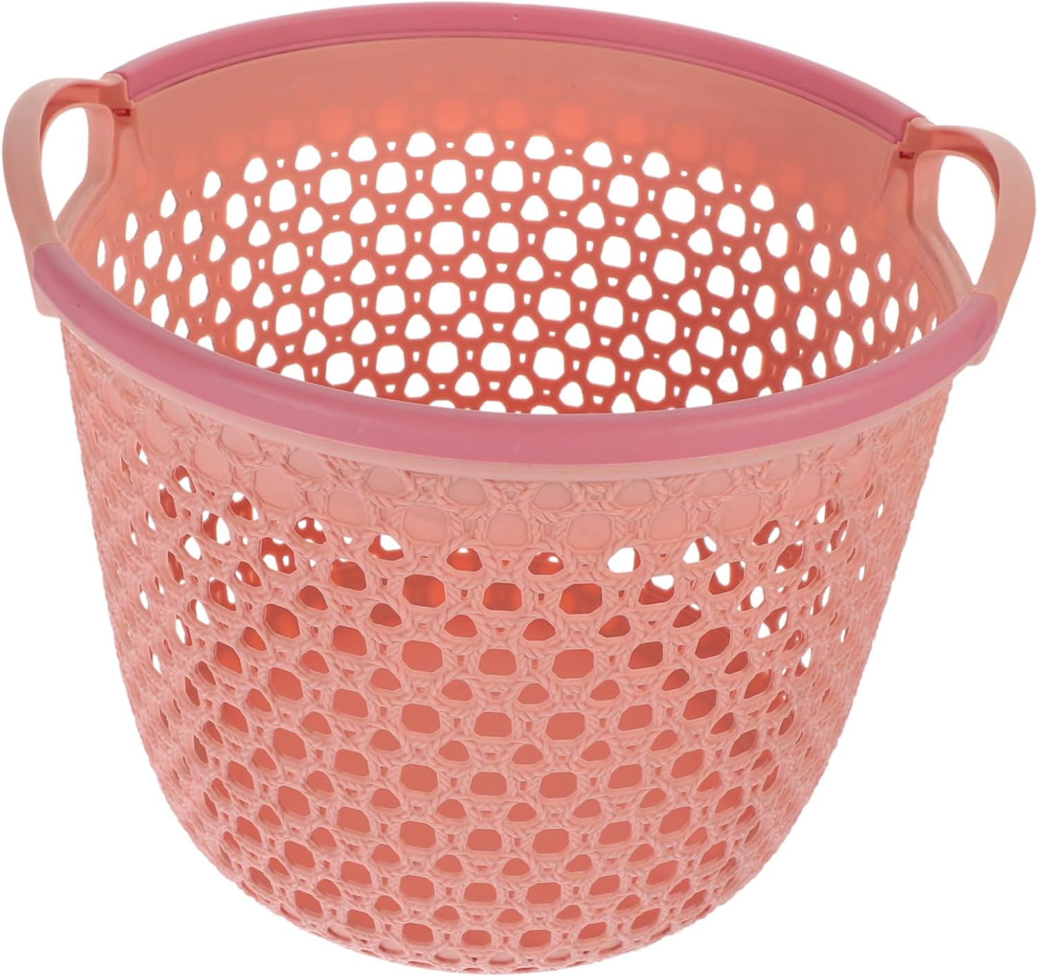 Laundry Basket with Handles Medium Hollowed Out Clothes Hamper for Bathroom Bedroom Living Room Storage Capacity PP Material Stain Resistant Laundry Hamper