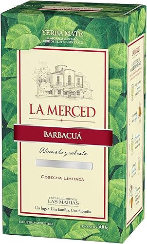 La Merced Barbacua Cosecha Limitada Yerba Mate 17.64 oz. - Sin Gluten (6 PACK)