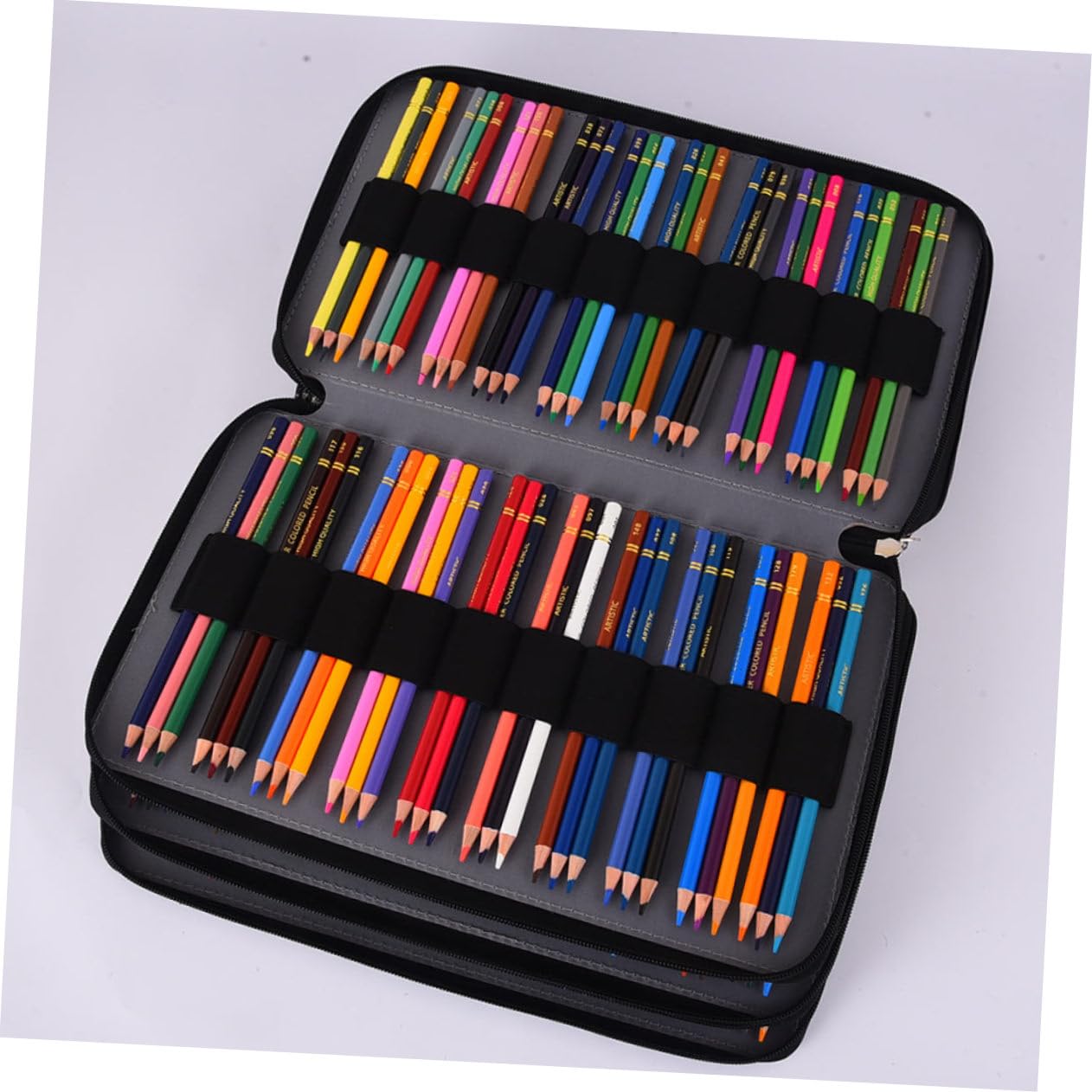 Astuccio Multistrato Capiente Oxford, Portatile Chiusura a Cerniera, Organizer per Penne e Cancelleria per Scuola