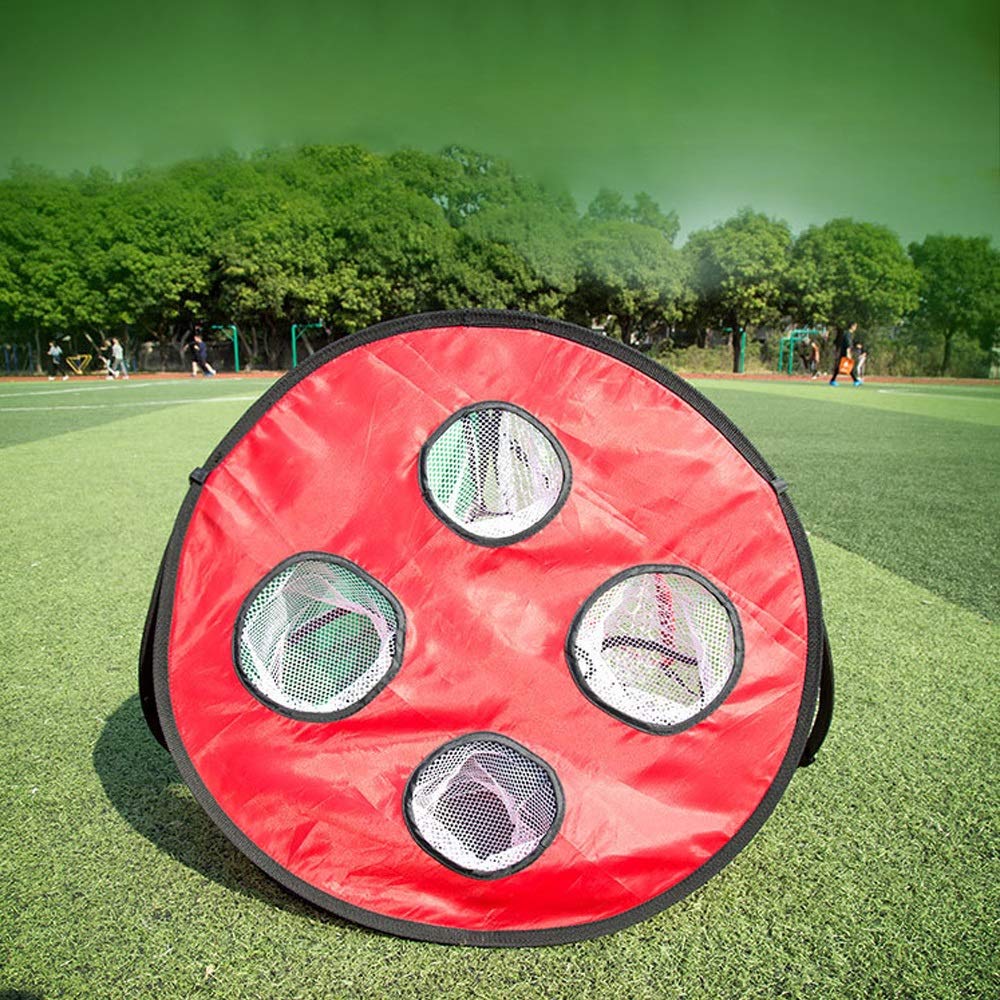 JHHXW Golf Net, Multi-color Stitching 4-sided Polyester Golf Net, Portable Foldable Golf Training Supplies